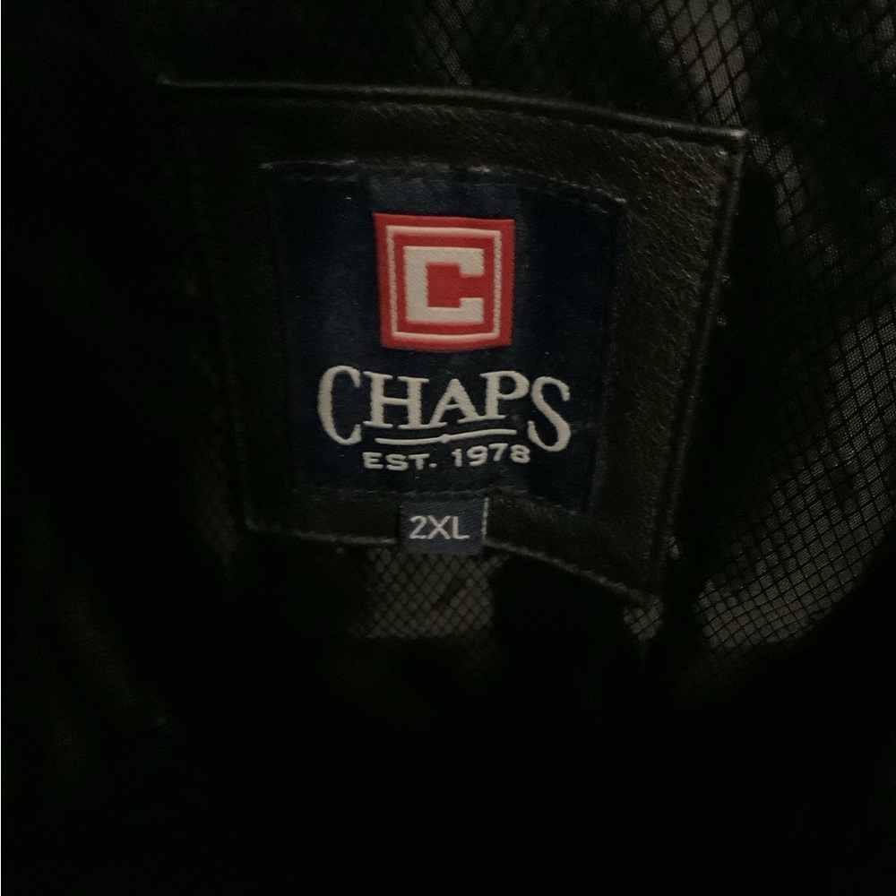 Chaps Leather Jacket - Picture 2 of 4
